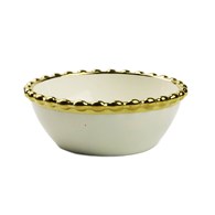 SALATERKA PORCELANOWA 14CM  ZŁOTA PERŁA ZD9619