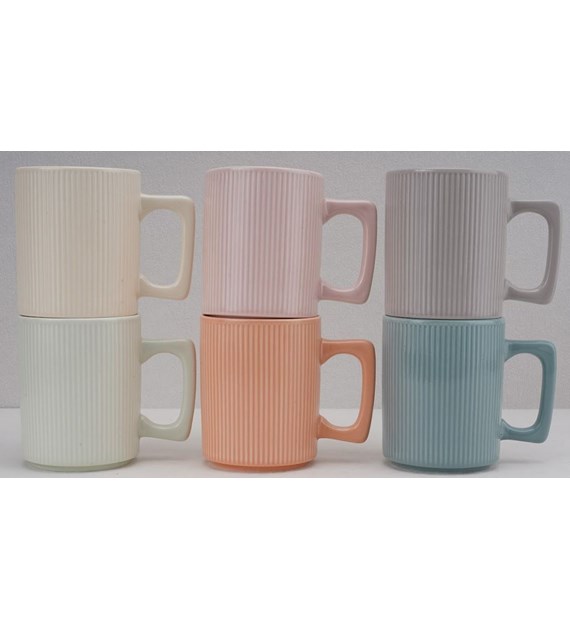 KUBEK PORCELANOWY 350ML PASTELE F049