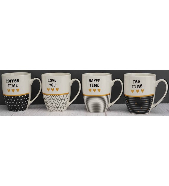 KUBEK PORCELANOWY 350ML SERCA/WZORY F031