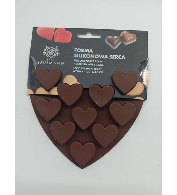FORMA SILIKONOWA SERCA 10SZT SI01M003
