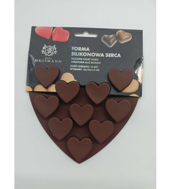 FORMA SILIKONOWA SERCA 10SZT SI01M003