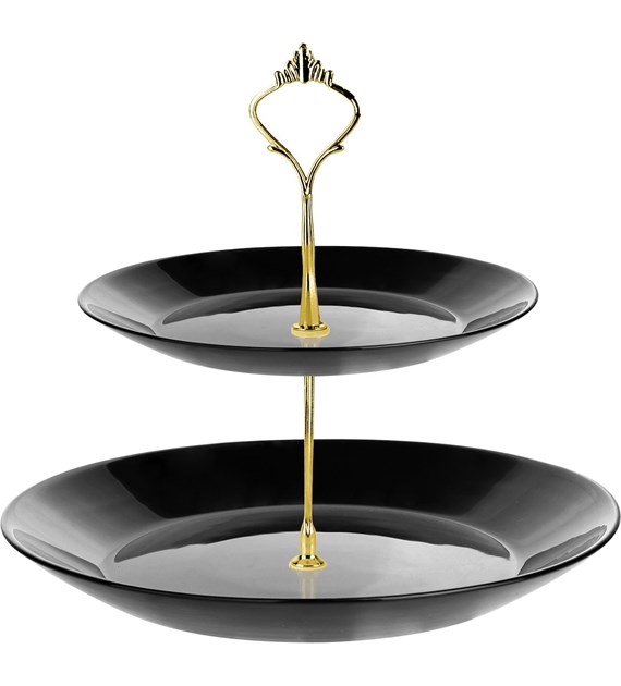 PATERA 2-POZIOMOWA SONIA CZARNA