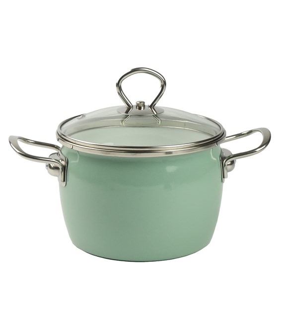 GARNEK EMALIOWANY ZIELONY MARYNA 16CM TT-QX16