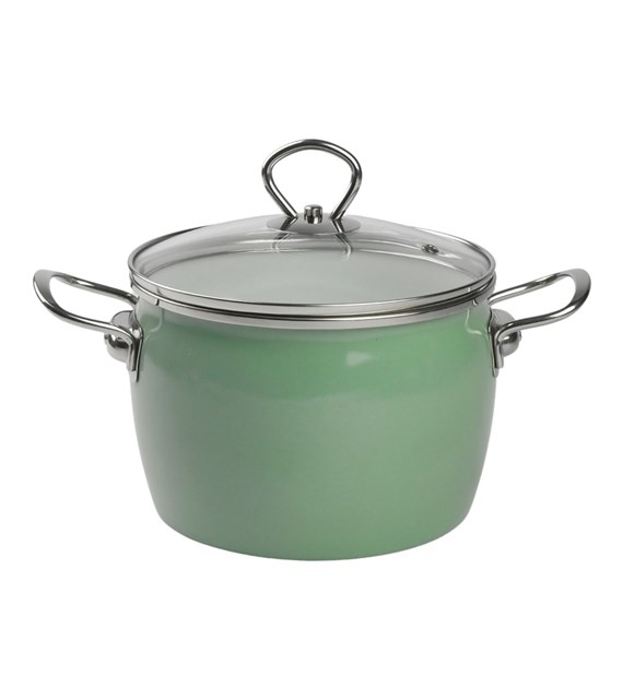 GARNEK EMALIOWANY ZIELONY MARYNA 18CM TT-QX18