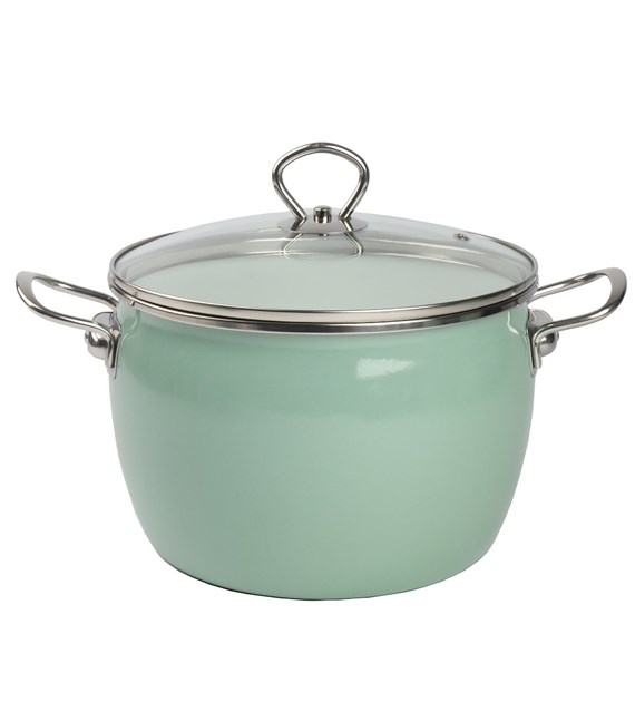 GARNEK EMALIOWANY ZIELONY MARYNA 20CM TT-QX20