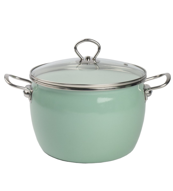 GARNEK EMALIOWANY ZIELONY MARYNA 22CM TT-QX22