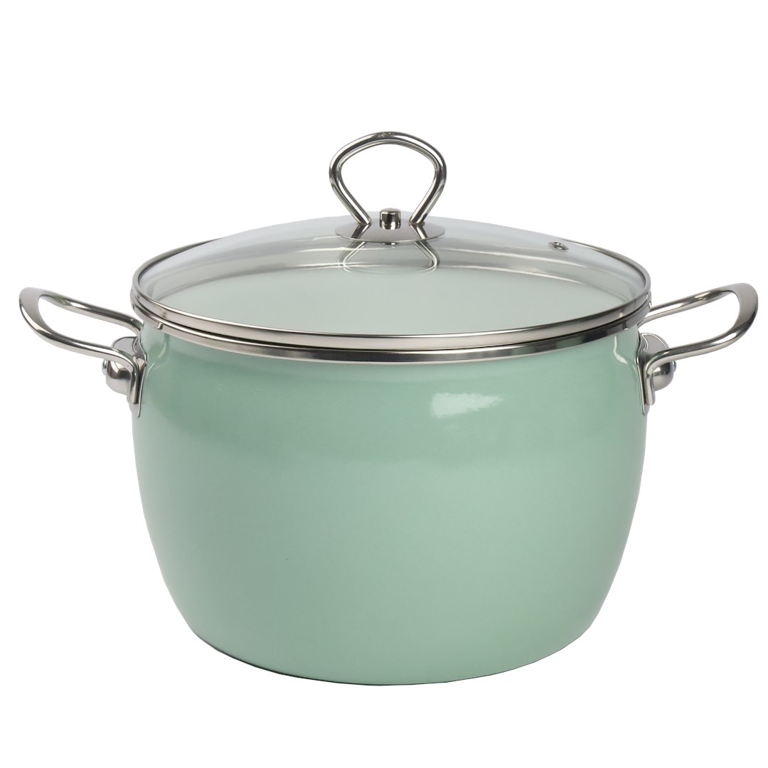 GARNEK EMALIOWANY ZIELONY MARYNA 22CM TT-QX22