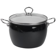 GARNEK EMALIOWANY CZARNY MARYNA 22CM TT-QX22
