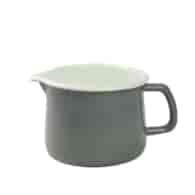 KUBEK EMALIOWANY Z WYLEWKĄ  SZARY 1,7L  TB-TB14