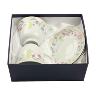 KPL. 2 FILIŻANEK ZE SPODKIEM 250ML IRIS FE-FL01