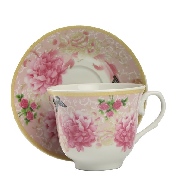 KPL. 2 FILIŻANEK ZE SPODKIEM 250ML COSMEA FE-FL03