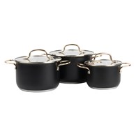 KOMPLET GARNKÓW CZARNE 3SZT ELITE-2  HASU93