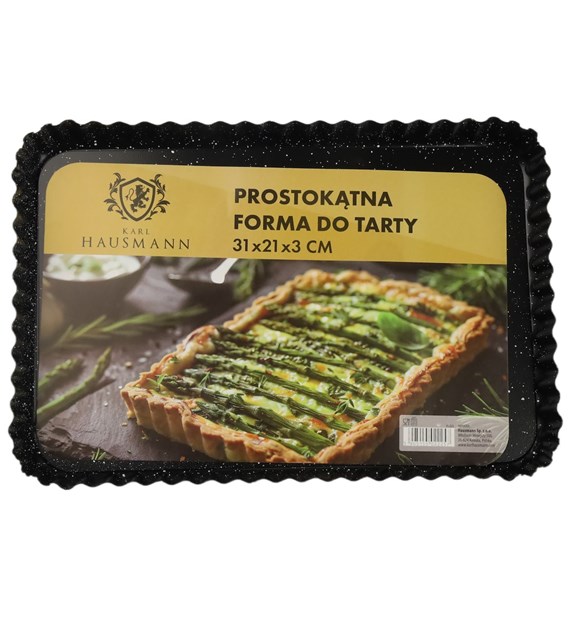 PROSTOKĄTNA FORMA DO TARTY 31 x 21 x 3 CM