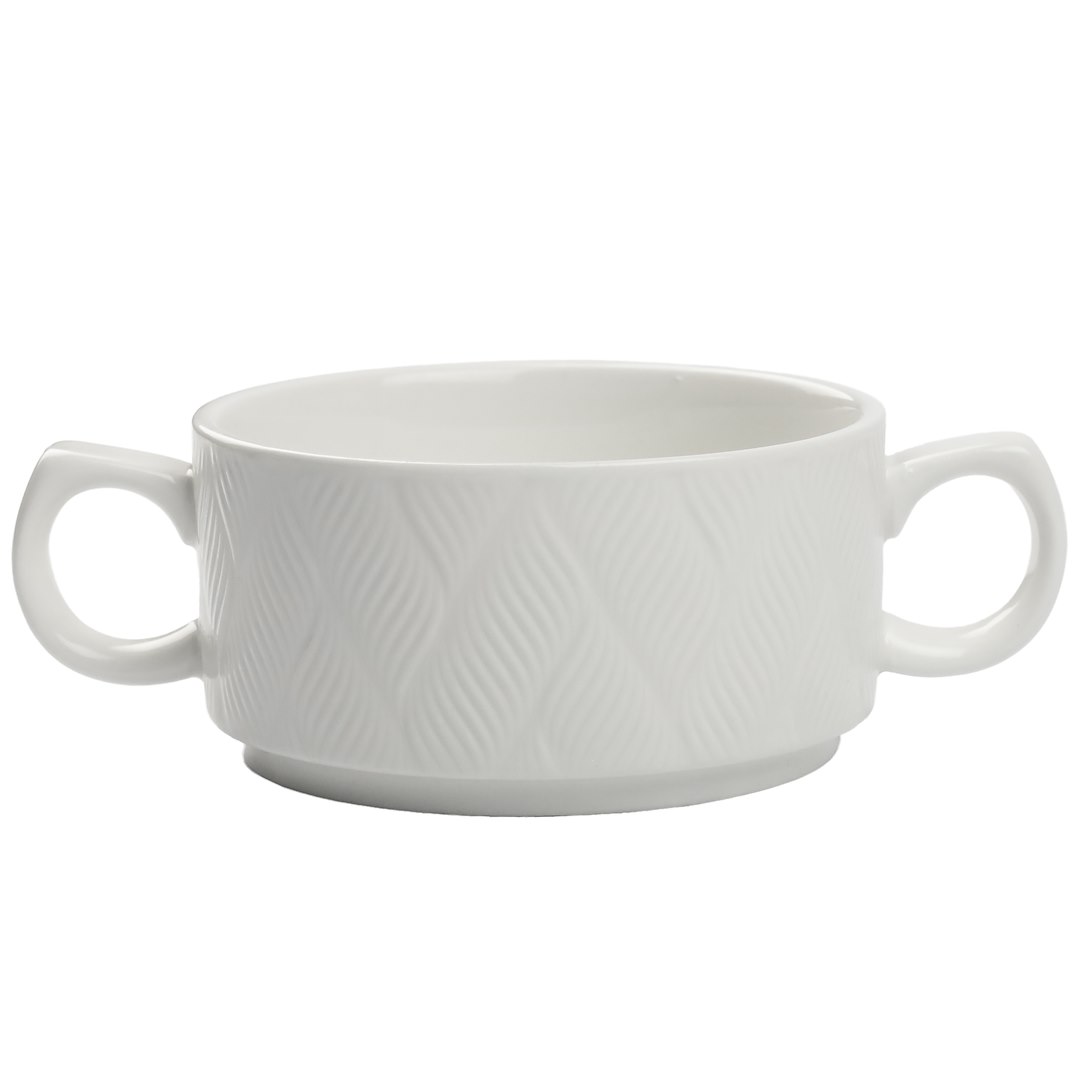 BULIONÓWKA CERAMICZNA 300ML BIAŁA FS0408