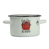 GARNEK ZDOB 2L  BE HAPPY 16CM BEZ POKRYWY VK-1610