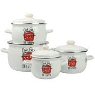 KPL. 8CZ. GARNKÓW EMALIOWANYCH  BE HAPPY  VK-929