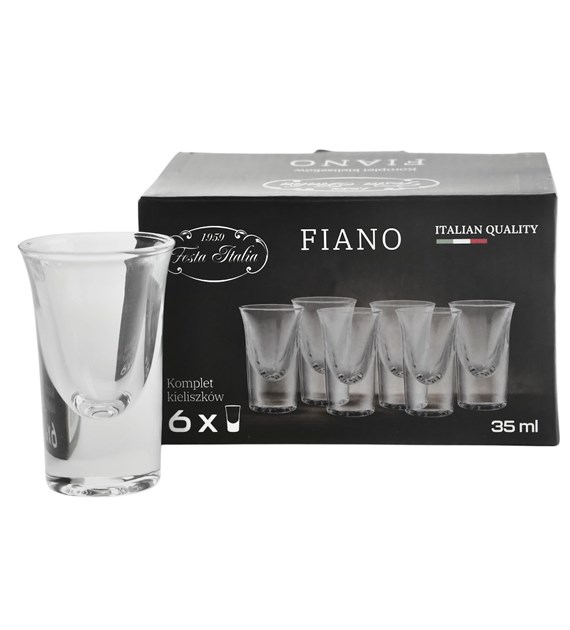 KPL 6 KIELISZKÓW 35ML FIANO LXY1504