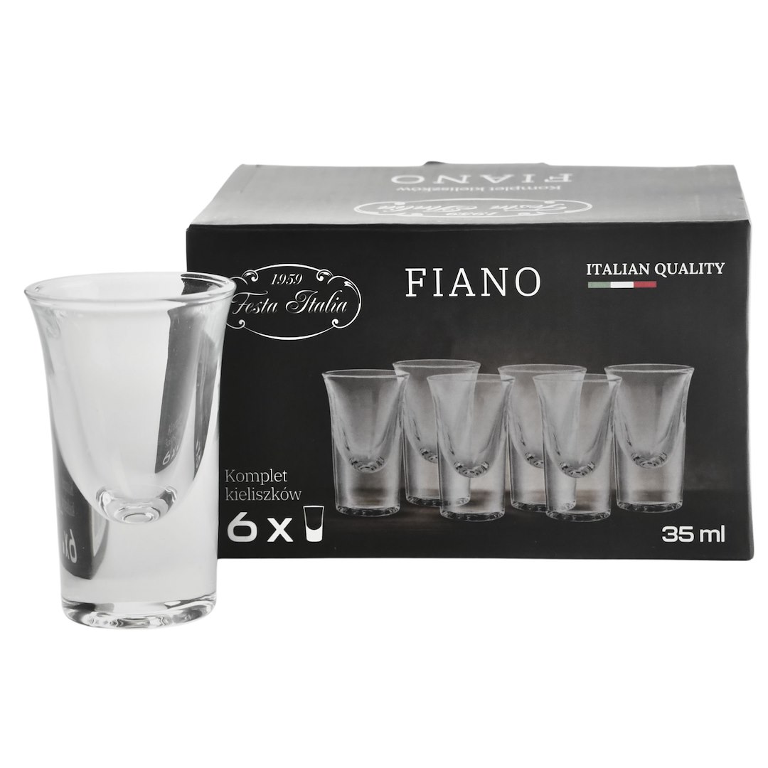 KPL 6 KIELISZKÓW 35ML FIANO LXY1504