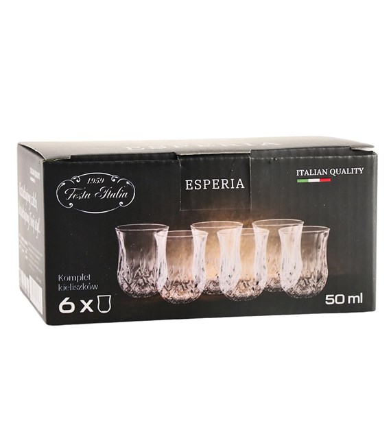 KPL 6 KIELISZKÓW 50ML ESPERIA LXY1506
