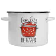 GARNEK ZDOBIONY BE HAPPY 5,5L 22CM B/P VK-1617