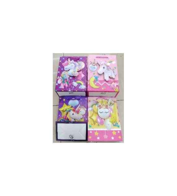 TORBA PREZENTOWA JEDNOROŻEC 18x23x10CM 23KC-2156-1