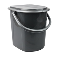 WIADRO WC TOALETA TURYSTYCZNA SZARY 22L VK171096