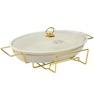 NACZYNIE Z PODGRZEWACZEM 3L CX3167B-T9 OVAL  BIEL