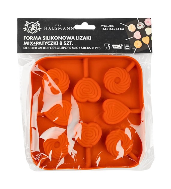 FORMA SILIKONOWA LIZAKI MIX+PATYCZKI 8SZT JSC3276