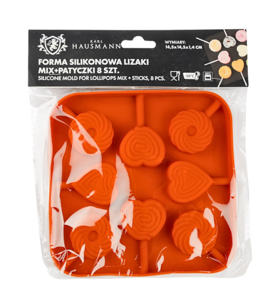 FORMA SILIKONOWA LIZAKI MIX+PATYCZKI 8SZT JSC3276