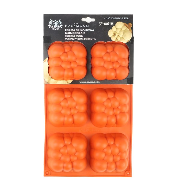 FORMA SILIKONOWA MONOPORCJE BĄBLE 6SZT JSC3002