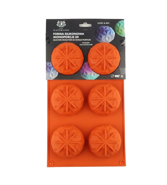 FORMA SILIKONOWA MONOPORCJE  KULA 3D 6SZT JSC2899