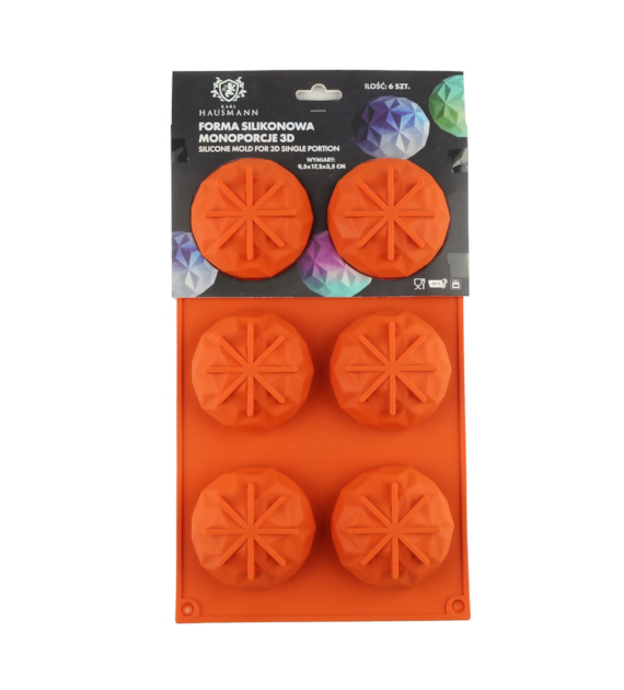 FORMA SILIKONOWA MONOPORCJE  KULA 3D 6SZT JSC2899