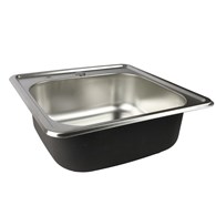 ZLEW JEDNOKOMOROWY 48x48x18CM LS-4848F3