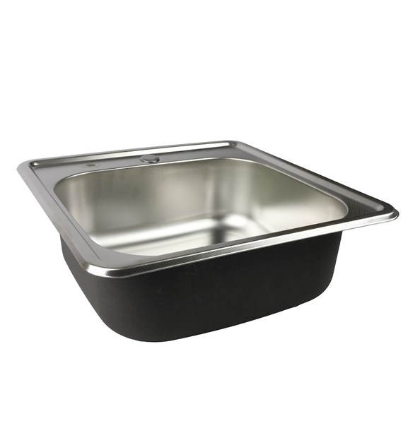 ZLEW JEDNOKOMOROWY 48x48x18CM LS-4848F3