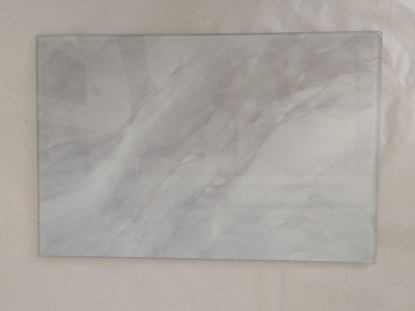 DESKA SZKLANA 20x30CM BIAŁY MARMUREK CBSD2030-3