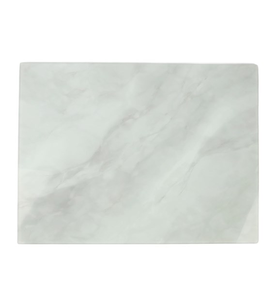 DESKA SZKLANA 30x40CM BIAŁY MARMUREK CBSD3040-3