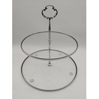 PATERA SZKLANA VERA SREBRNA 21-25cm CS2RC-1