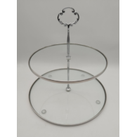 PATERA SZKLANA VERA SREBRNA 21-25cm CS2RC-1