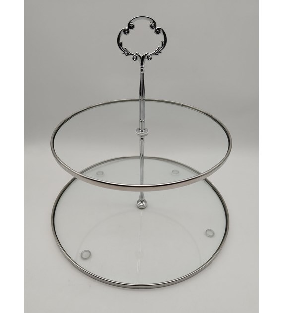 PATERA SZKLANA VERA SREBRNA 21-25cm CS2RC-1