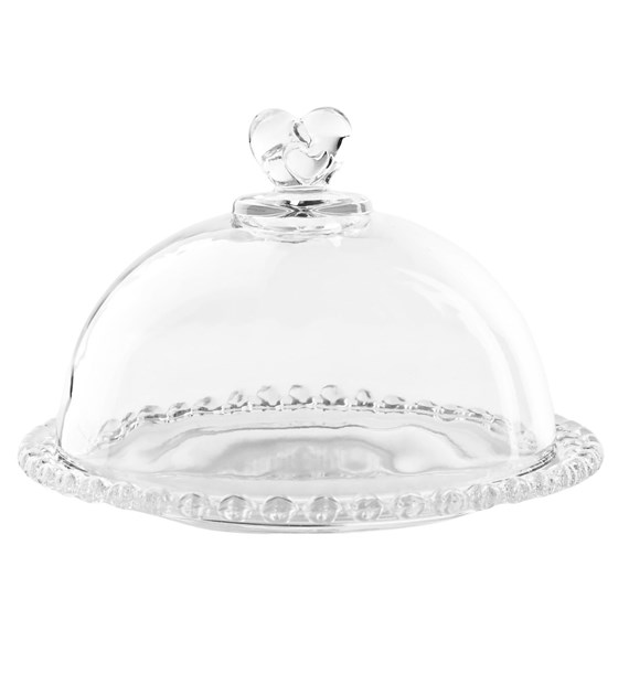 PATERA SZKLANA Z KLOSZEM AMORA 19,5CM TP-1029