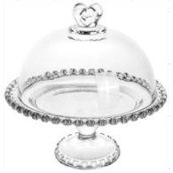 PATERA SZKLANA KLOSZ NOGA AMORA 19,5CM TP-1029X