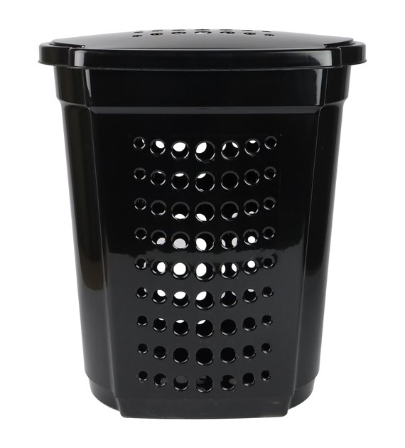 KOSZ NA PRANIE 60L 50X39X59CM CZARNY VK122053