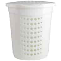 KOSZ NA PRANIE 60L 50X39X59CM BIAŁY VK122053