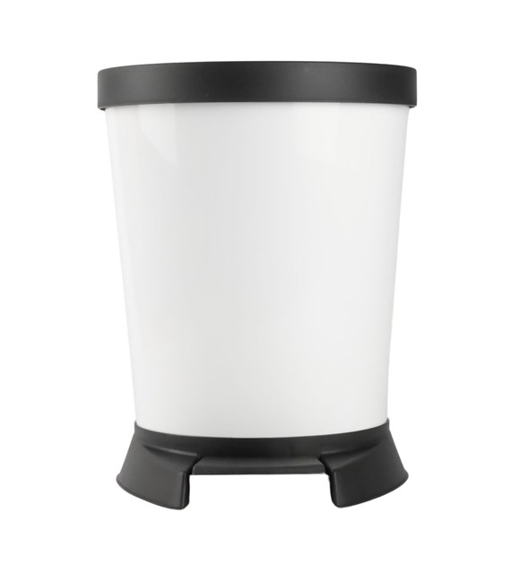 KOSZ DO ŚMIECI Z PEDAŁEM 10L BIAŁY VK124065