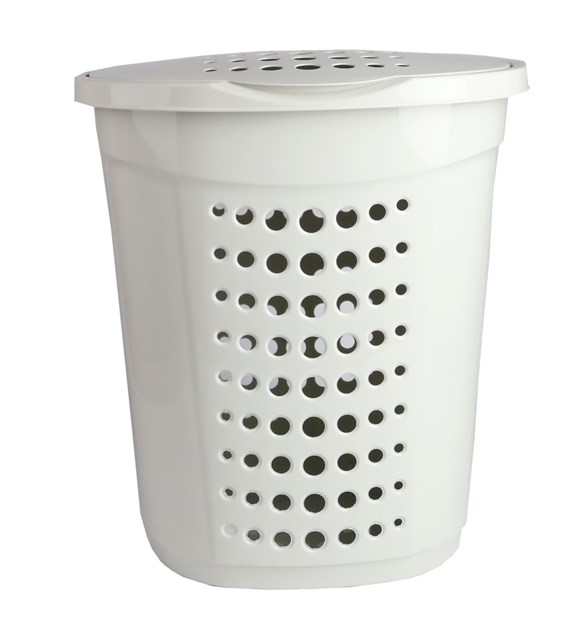 KOSZ NA PRANIE 60L 50X39X59CM ECRU VK122053