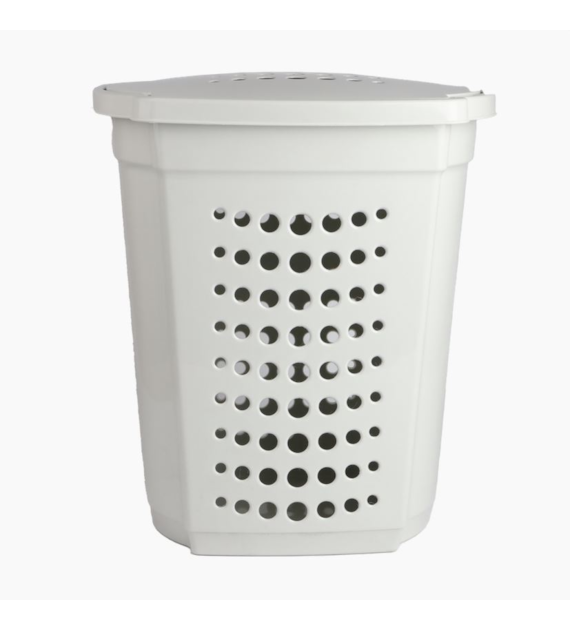 KOSZ NA PRANIE 60L 50X39X59CM ECRU VK122053