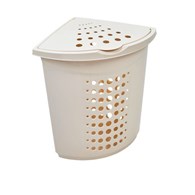 KOSZ NA PRANIE NAROŻNY 45L 40X40CM ECRU VK122051