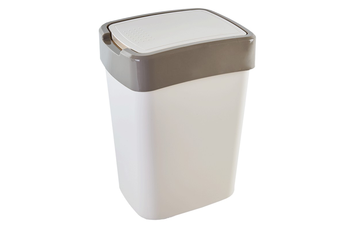 KOSZ DO ŚMIECI EURO ECRU/KAKAO 25L VK123067