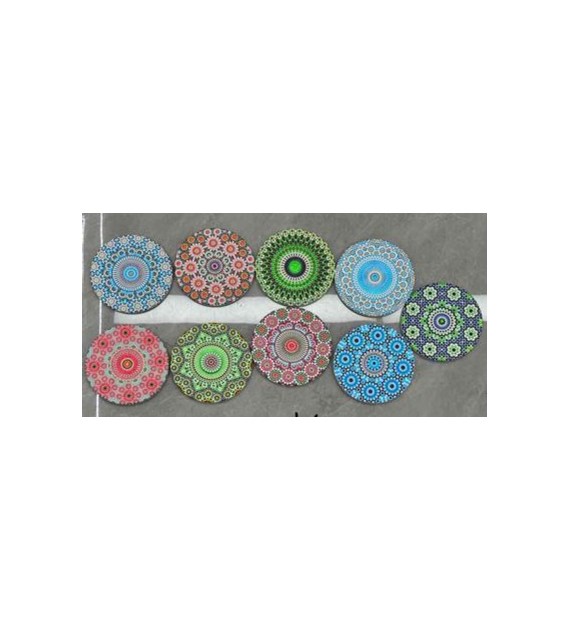 PODKŁADKA CERAMICZNA POD KUBEK 11x11CM 25KC749