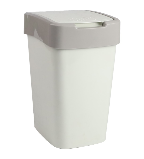 KOSZ DO ŚMIECI EURO ECRU/KAKAO 10L VK122066